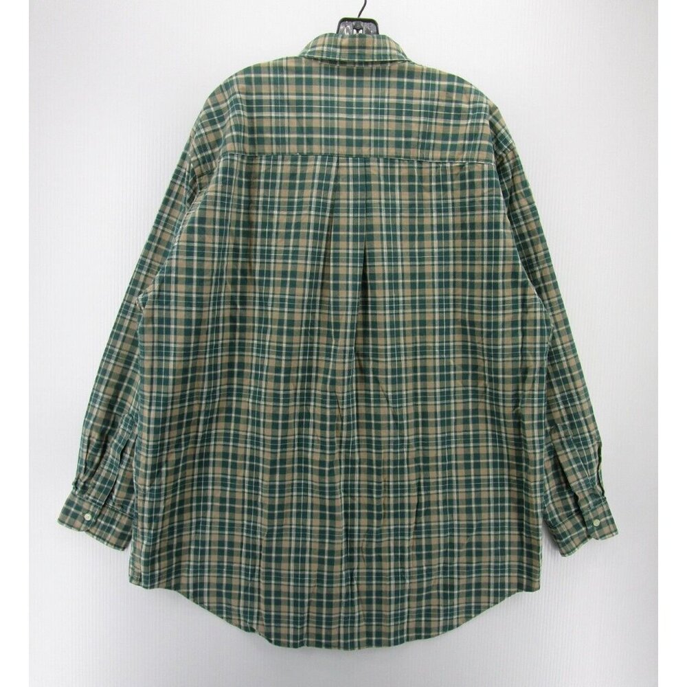 VINTAGE Abercrombie & Fitch Shirt Large Button Up Big Shirt Plaid 90s - Picture 7 of 10